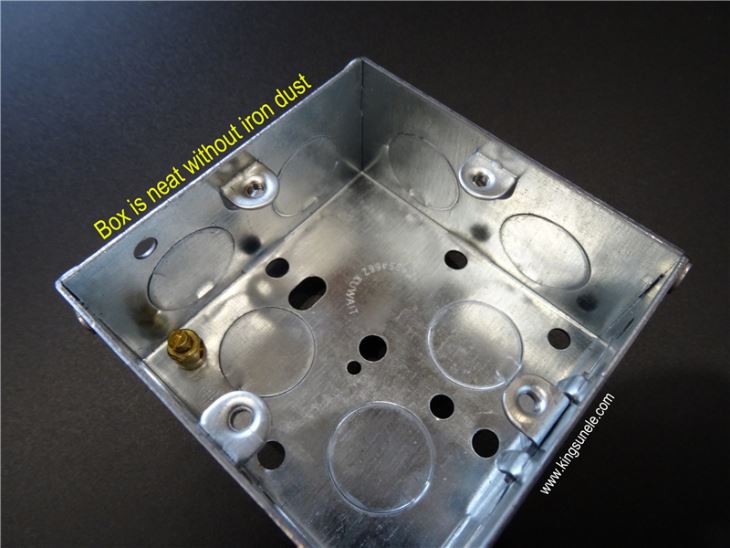 Metal Double Gang Switch Box